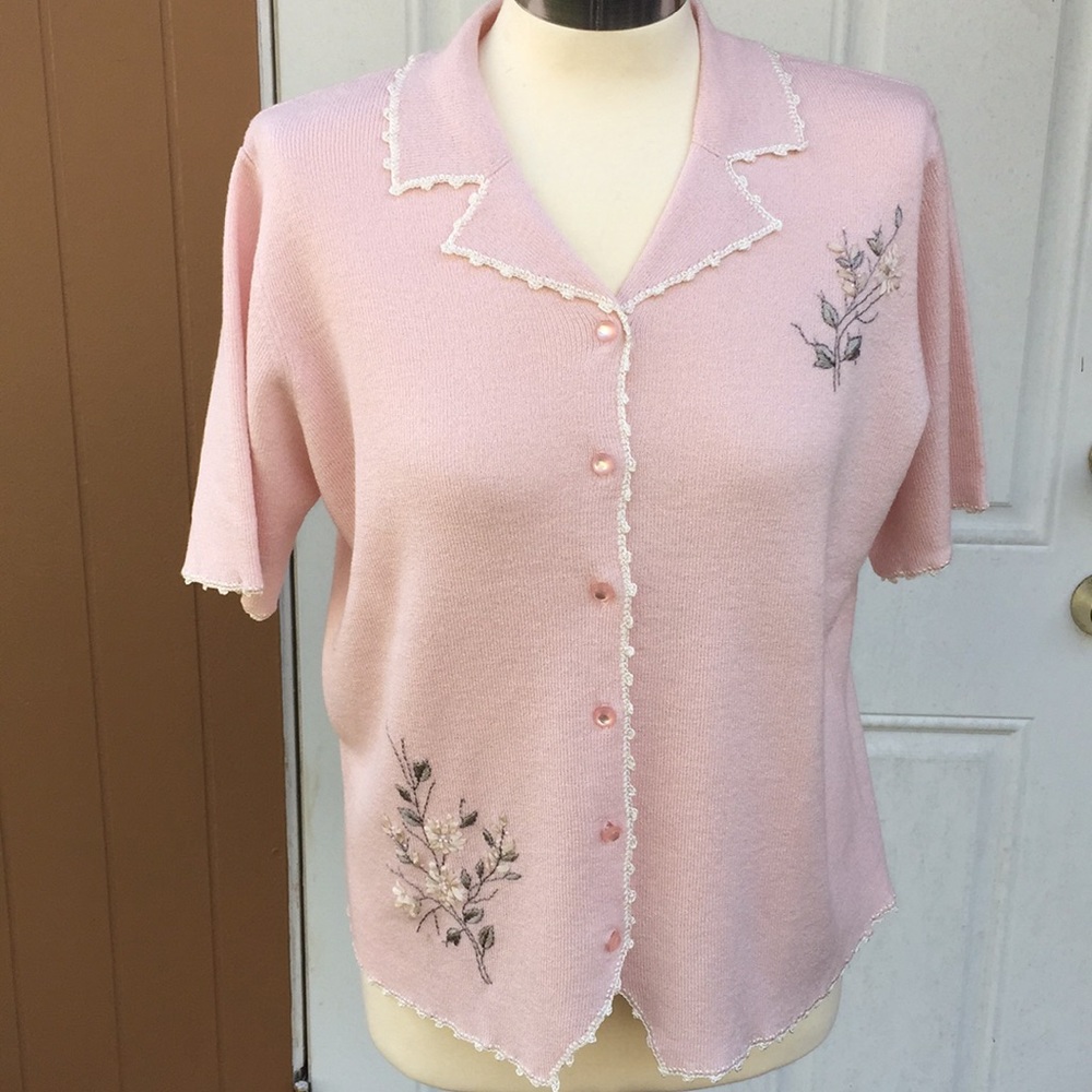 Koret Embroidered Cardigan Sweater #35